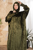 Olive Serenity Hooded Prayer Abaya