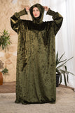 Olive Serenity Hooded Prayer Abaya