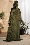 Olive Serenity Hooded Prayer Abaya