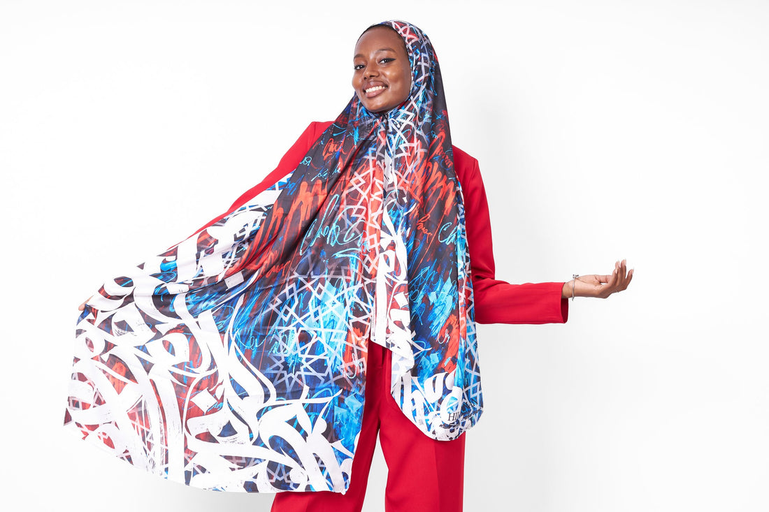 The Mural Satin Scarf