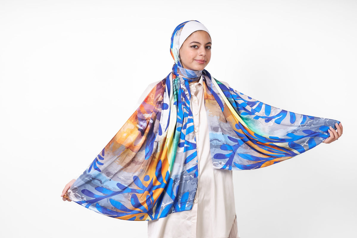 The Field Satin Scarf