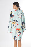 Penguin Oversized Hoodie Blanket – Soft Velvet Fleece
