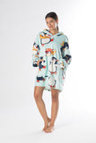 Penguin Oversized Hoodie Blanket – Soft Velvet Fleece