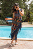 Pineapple Wrap Skirt with Fringes