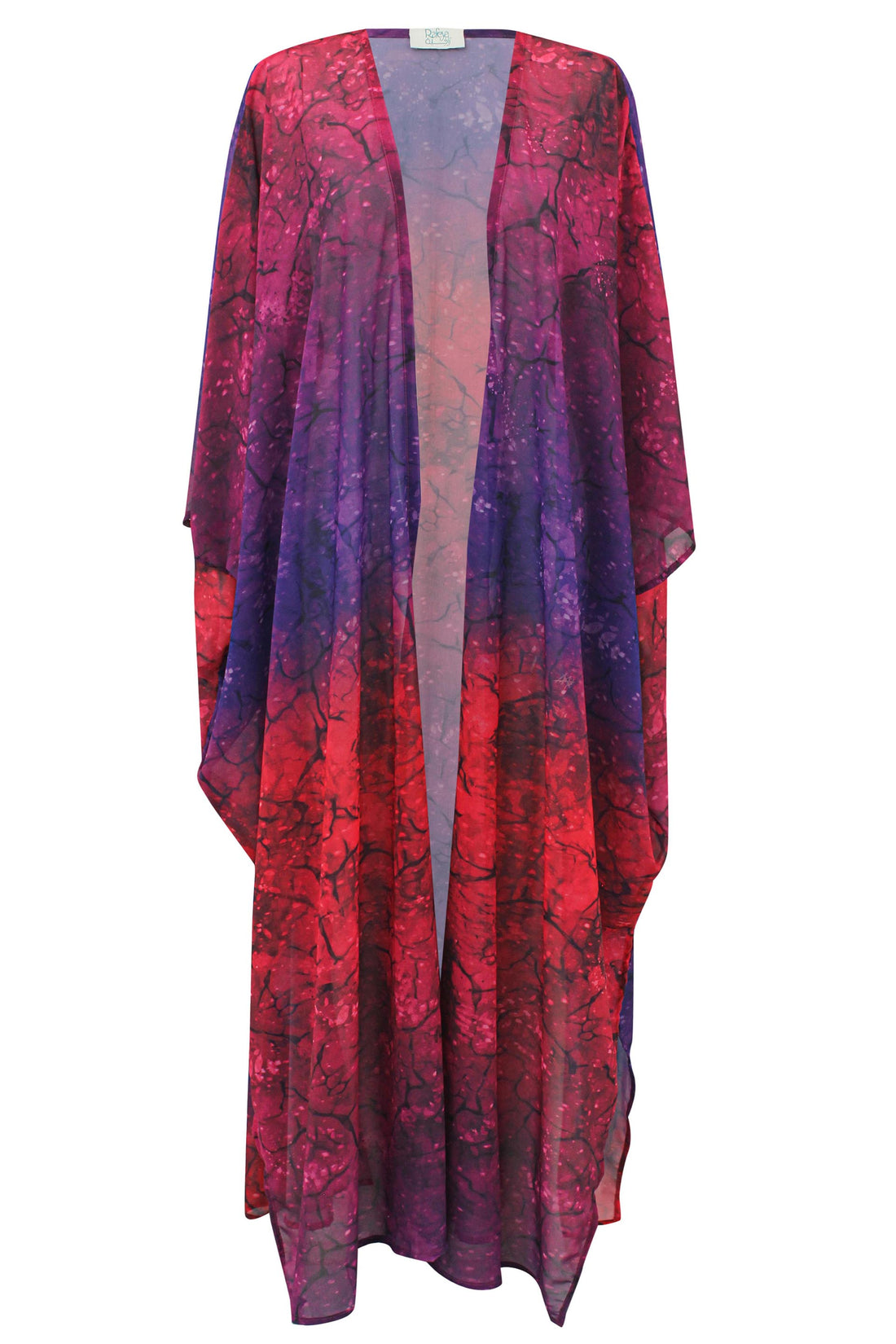 Pink Thunder Chiffon Kimono