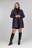 Purple Wild Elegance Wool Blazer Dress