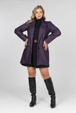 Purple Wild Elegance Wool Blazer Dress