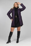 Purple Wild Elegance Wool Blazer Dress