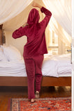 Red Velvet Hooded Set