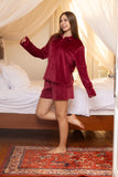 Red Velvet Short Set