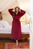 Red Velvet Wrap Robe