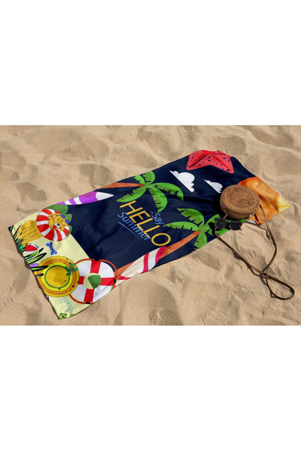 Retro Shores Beach Towel