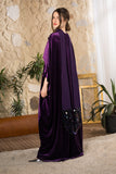Royal Amethyst Velvet Abaya