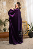 Royal Amethyst Velvet Abaya