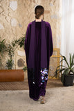 Royal Amethyst Velvet Abaya