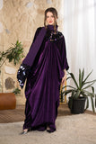 Royal Amethyst Velvet Abaya