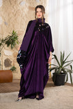 Royal Amethyst Velvet Abaya