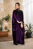 Royal Amethyst Velvet Abaya