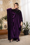 Royal Amethyst Velvet Abaya