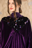 Royal Amethyst Velvet Abaya