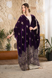 Royal Heritage Embroidered Velvet Abaya