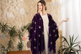 Royal Heritage Embroidered Velvet Abaya