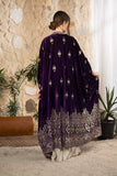 Royal Heritage Embroidered Velvet Abaya