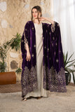 Royal Heritage Embroidered Velvet Abaya