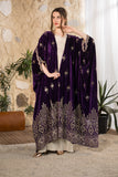 Royal Heritage Embroidered Velvet Abaya