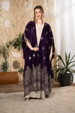 Royal Heritage Embroidered Velvet Abaya