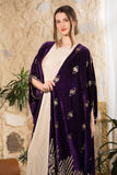Royal Heritage Embroidered Velvet Abaya