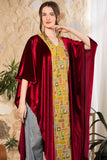 Ruby Heritage Velvet Cape