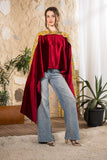 Ruby Heritage Velvet Cape