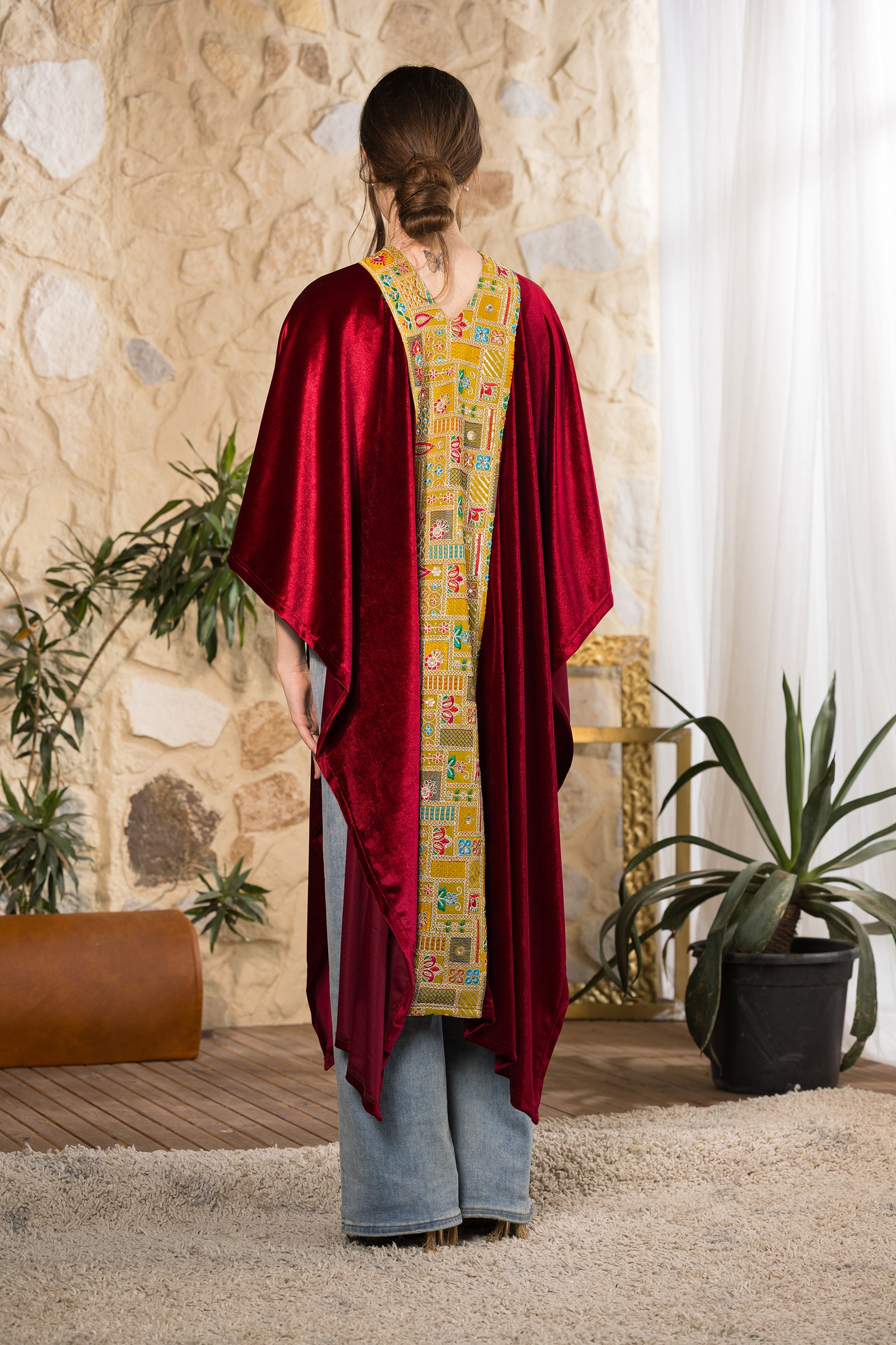 Ruby Heritage Velvet Cape