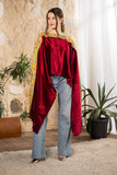 Ruby Heritage Velvet Cape
