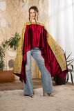 Ruby Heritage Velvet Cape