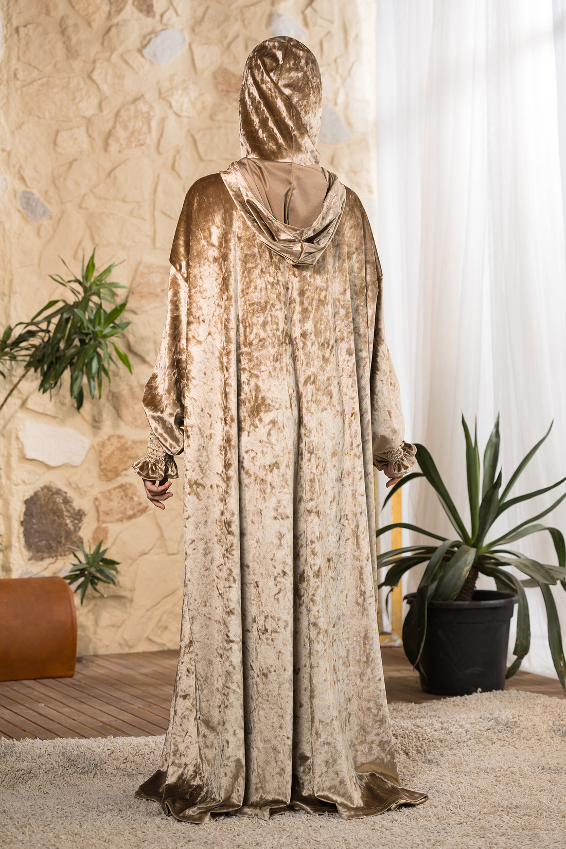 Sand Serenity Hooded Prayer Abaya