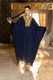 Sapphire Linen Abaya Dress