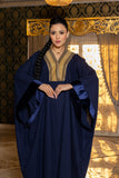 Sapphire Linen Abaya Dress