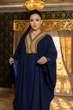 Sapphire Linen Abaya Dress