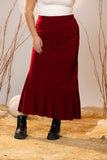 Scarlet Flow Jersey Skirt
