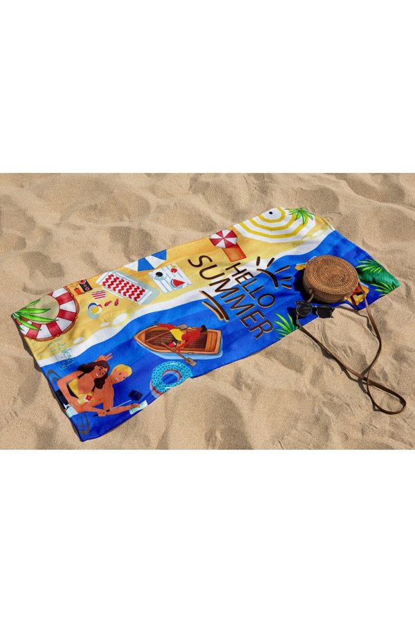 Seaside Snapshots Beach Towel