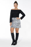 Silver Mini Radiance Skirt - Silver