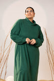 Soft Forest Wool Maxi Dress
