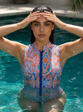 Sunset Paisley Bodysuit