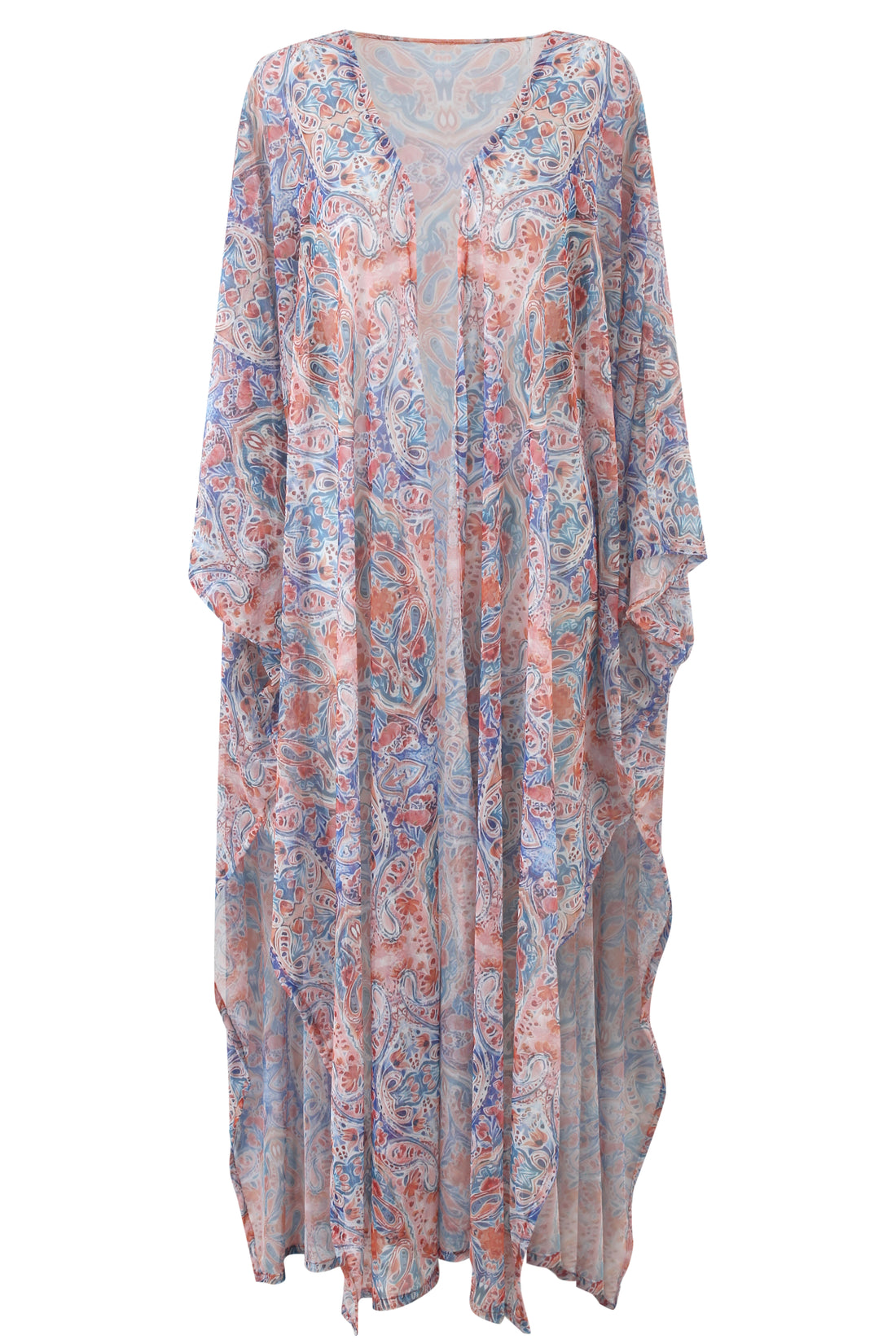 Sunset Paisley Tulle Kimono