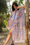 Sunset Paisley Tulle Kimono