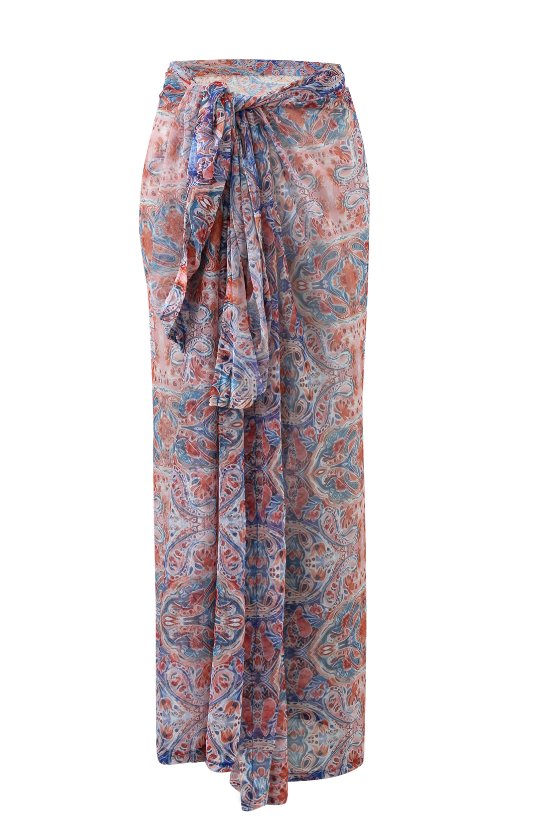 Sunset Paisley Tulle Sarong
