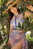 Sunset Paisley Tulle Sarong