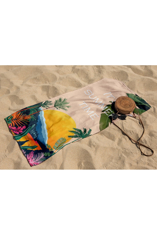 Sunset Tropics Beach Towel